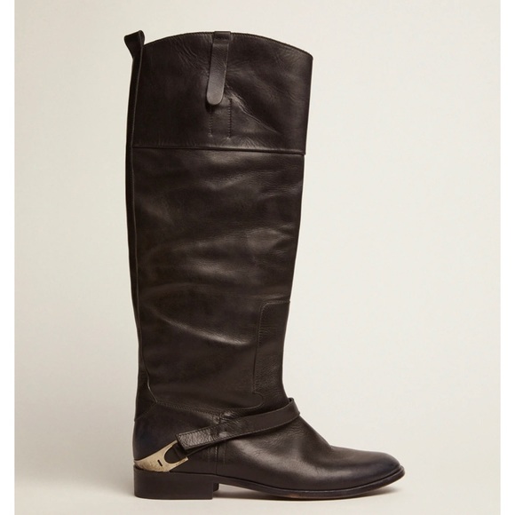 Golden Goose Distresses Charlie Riding Boots - Picture 3 of 4